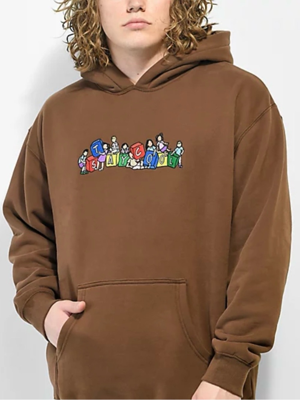 STAYCOOLNYC ELEMENTARY BROWN HOODIE